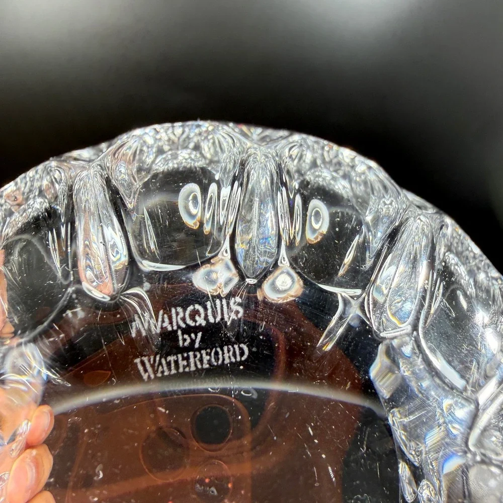 Marquis by Waterford Crystal Petal Clear 8Inch Serving Bowl Centerpiece Rainfall
